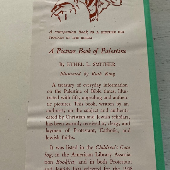1949, A Picture Dictionary of the Bible Hardcover Book by Ruth P. Tubby. - Picture 12 of 14